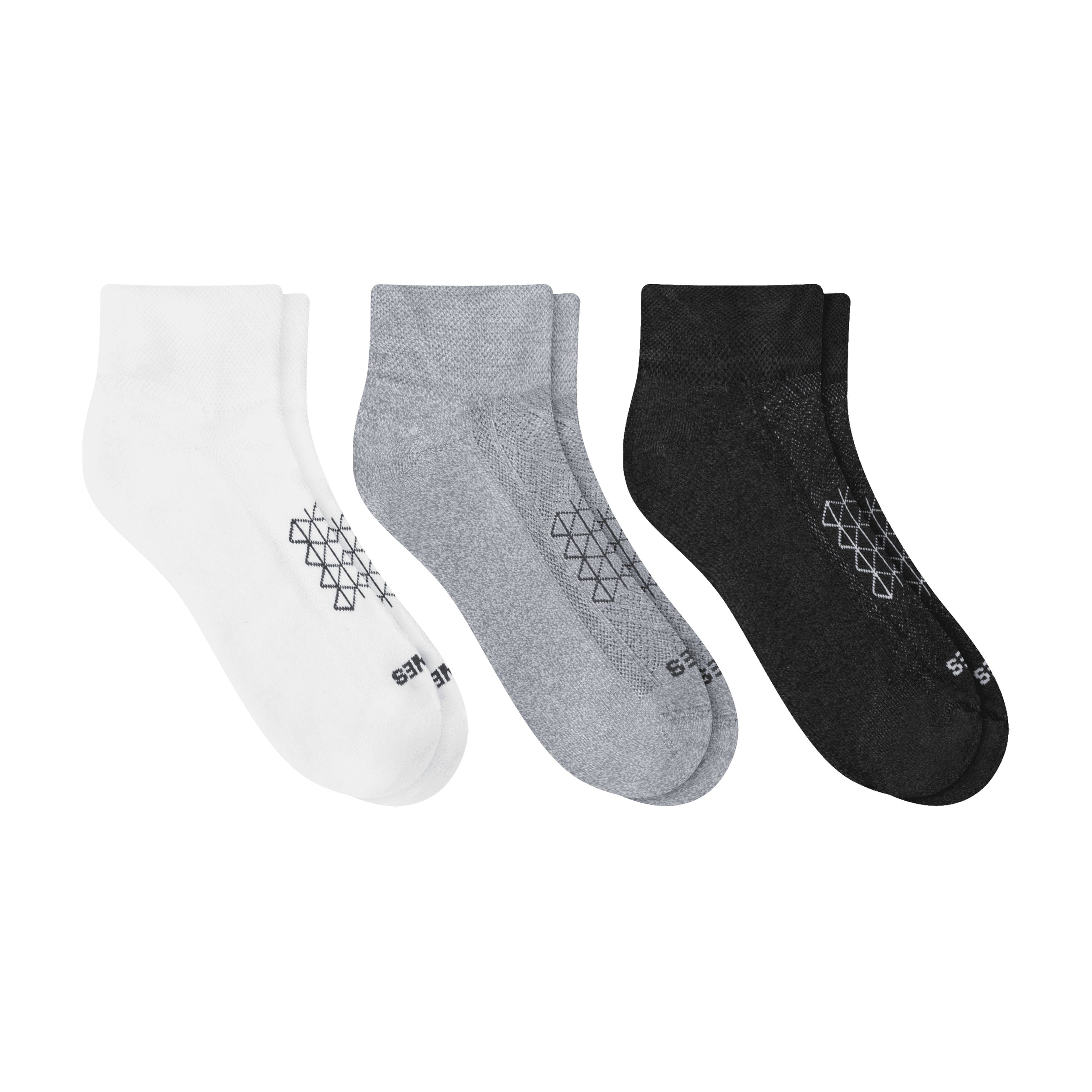 Hanes Mens Absolute Run Comfort Cushioned Ankle Socks, 3-Pairs