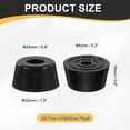 thumbnail image 2 of Uxcell 12Pcs Anti Vibration Rubber Feet 1.3"L x 0.9"W x 0.6"H 0.2"Dia Isolator Rubber Bumper Air Compressor Foot Pads for Generators Pressure Washers, Black, 2 of 6