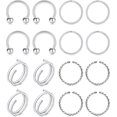 thumbnail image 1 of Glaciersei Fake Nipple Ring Hoop Stainless Steel Non Pierced Nipple Rings Clip On Nipplerings Faux, 1 of 2