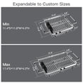 thumbnail image 4 of Expandible Escurridor de Trastes sobre Fregadero de Acero Inoxidable con Soporte para Utensilios, Escurridor de Platos para sobre Fregadero, Estante para Fregadero de Cocina, Plata, 4 of 9