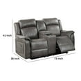 thumbnail image 5 of Oya 73 Inch Power Reclining Loveseat Chair, Manual Pull Tab, Slate Blue, 5 of 5