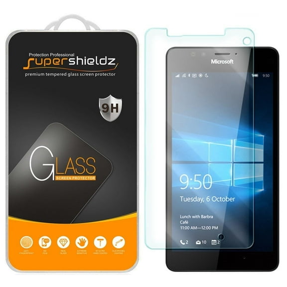 [1-Pack] Supershieldz for Microsoft Lumia 950 Tempered Glass Screen Protector, Anti-Scratch, Anti-Fingerprint, Bubble Free