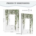 thumbnail image 5 of Sdmnsg-T Sage Green Leaves Print 1 Gang Single Rocker Light Switch Decorative Switch Plate Covers Plastic Wall Plates Kitchen Bathroom Home Decor, 5 of 5