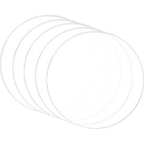 5PCS 5 Inch Clear Acrylic Sheet Round Circle Dis Acrylic Sheet for Decoration Office Sign Coasters and Other DIY Project 3mm Thick diy
