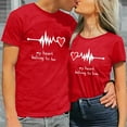 thumbnail image 2 of CONZONE Mens Valentines T-Shirts Short Sleeve T Shirts for Men Casual Crew Neck Valentine's Day Letter Graphic Lightweight Tees Soft Cozy Tops, 2 of 4