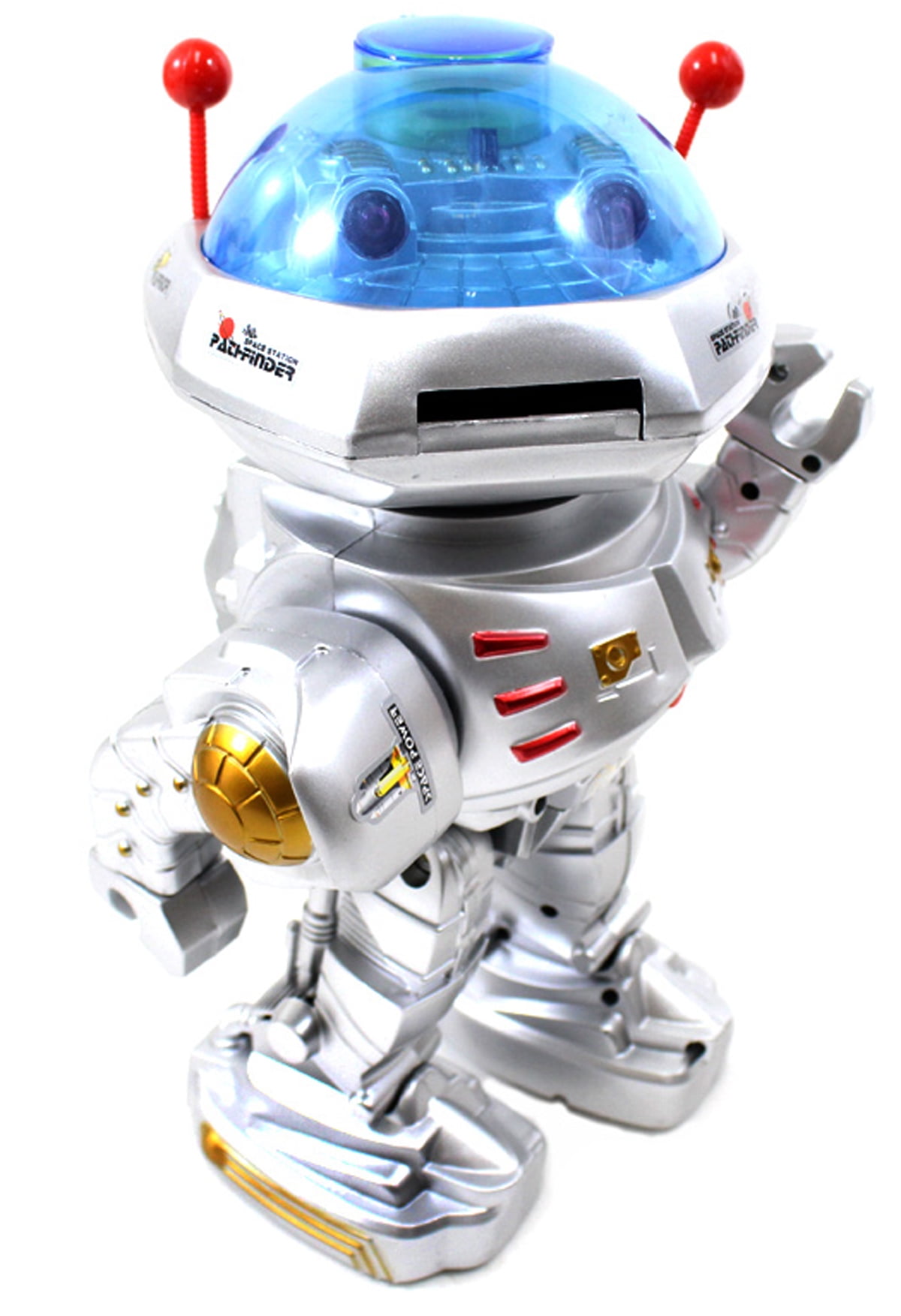 Remote Controlled SpaceBot 3000 Robot who Walk Talk and Shoot discs