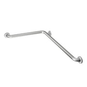 Moen Peened Textured Slip Resistant Securemount L Shaped Grab Bar Stainless Steel 16"