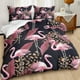 thumbnail image 2 of Juego de Funda Nórdica King Size,Juego de Ropa de Cama Flamingo Rosa para, 2 of 8