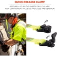 thumbnail image 3 of Squids 3155 Elastic Hard Hat Lanyard with Clamp - 2lbs / 0.9kg (2 PACK), 3 of 5