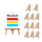 MEEDEN 12" Table Top Easel for painting, Beech Wood Tabletop Easel for Display and Painting, A-Frame Table Easel for Artist and Adults, 12 Pack