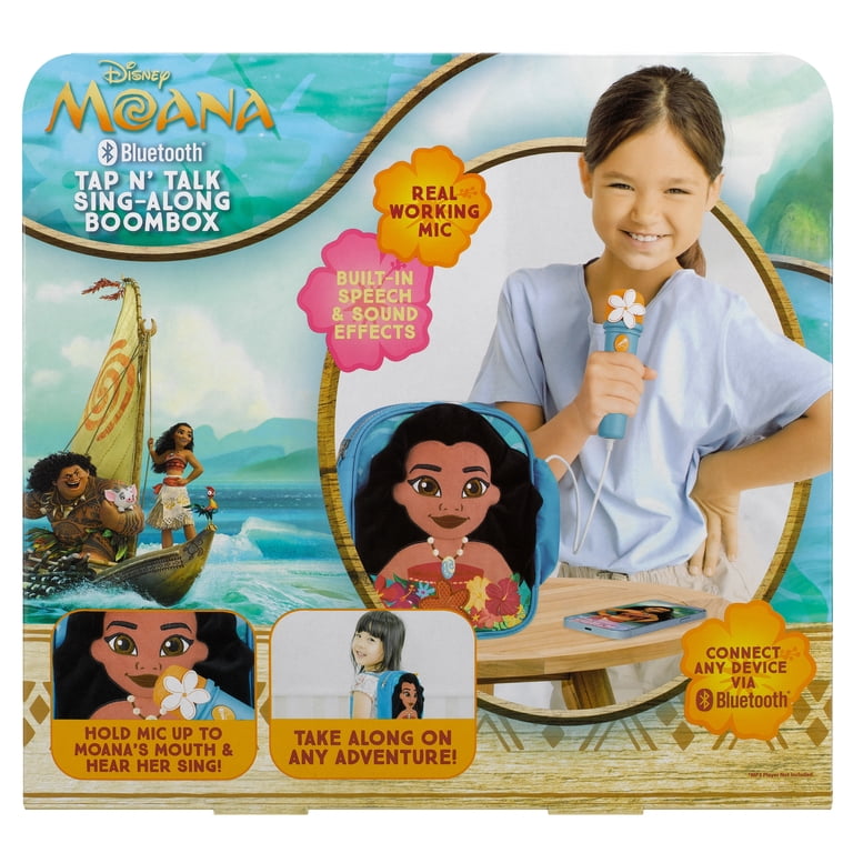 Disney Moana Bluetooth Sing Along Boombox with Karaoke Microphone