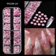 thumbnail image 3 of 12 rejillas de perlas blancas mezcladas para uñas, cuentas redondas 3D/semicírculo, diamantes de imitación para decoración de uñas, accesorios de manicura, piezas DIY Y7%6K, 3 of 5