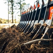 Titan Attachments Root Rake Tractor Attachment, 60in Wide, Universal Quick Tach Hookup