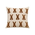 thumbnail image 1 of Embroidered Rabbits Pillow Cushion Easter Living Room Sofa Headboard Backrest Cushion Pillowcase, 1 of 6