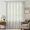 Green, Cream, Olive, variant on Black Botanical Sheer Curtains 108 Inches Extra Long for Living Room, Modern Farmhouse Striped Light Filtering Privacy Drapes, Breathable Semi Sheer Window Treatment for Floor to Ceiling Window
