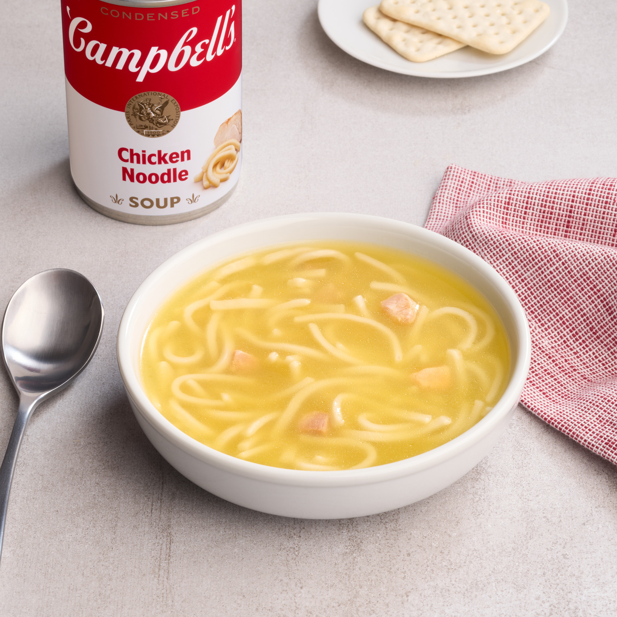 Campbell’s Condensed Chicken Noodle Soup, 10.75 oz Can, 4 Count - image 3 of 14