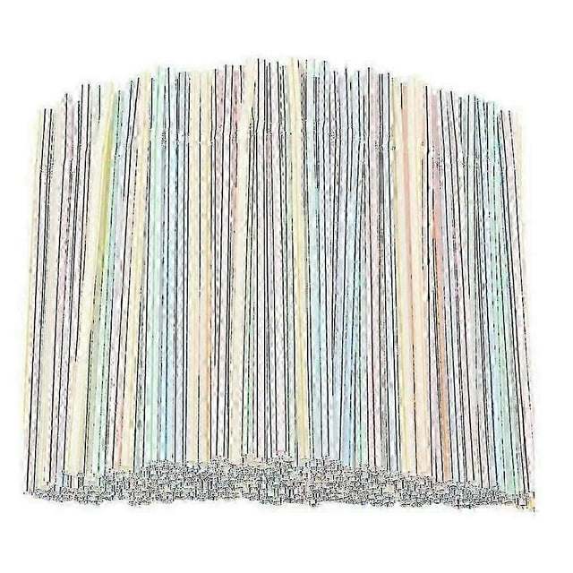 1000pcs Plastic Drinking Straws Environmental Protection and Safety Flexible Plastic Drinking Straws for Home, Bar, Parties