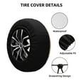 thumbnail image 2 of Naloa Cultural Silhouette Journey PVC Leather Spare Tire Wheel Cover Spare Tire Cover, for Car Truck SUV Camper Trailer Universal Fit(14-17in)-15 inch, 2 of 6