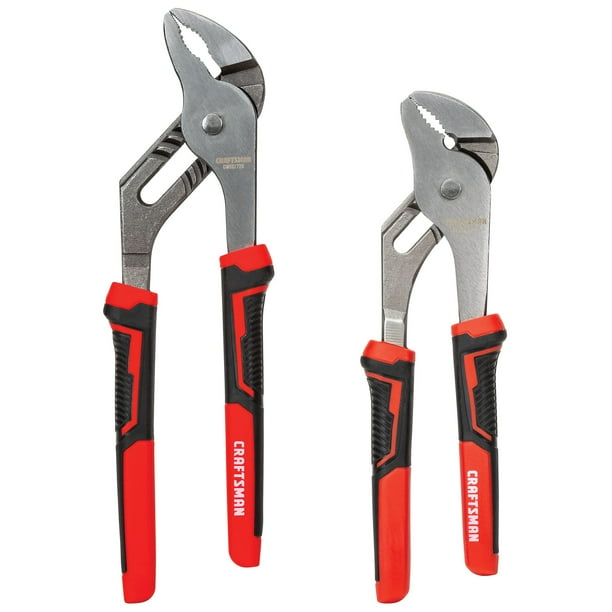 Juego de 2 piezas de alicates CRAFTSMAN para juntas ranuradas de 20 cm y 25 cm