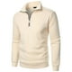 thumbnail image 1 of pstuiky manga larga para hombre, Suéter informal de manga larga con cuello alto y cremallera para hombre Tops casuales para hombres xl, 1 of 9