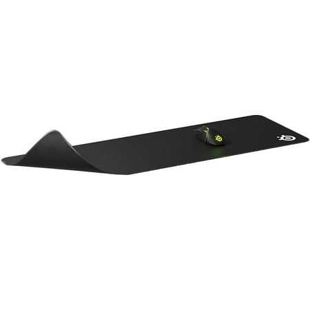 SteelSeries - QcK Edge Cloth Gaming Mouse Pad with Never-fray Stitched Edges - XL - Black