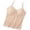Beige, variant on Womens Camisole Tank Tops qinhaie Women's Lace Camisole with Padded Bra, Adjustable Spaghetti Straps V Neck Crop Top, Soft Breathable Bra Pink Camisoles & Tanks
