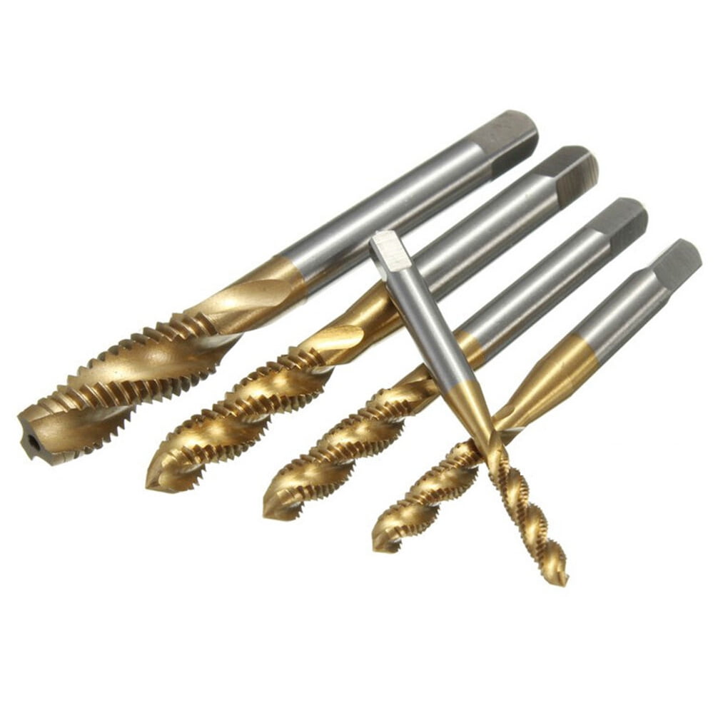 Outdoorline 5pcs M3 M4 M5 M6 M8 HSS Spiral Flute Metric Taps Set Screw
