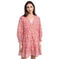 thumbnail image 1 of Vestido Velvet Mary para mujer, rosa rojo, floral, ligero, 1 of 6