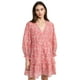 thumbnail image 1 of Vestido Velvet Mary para mujer, rosa rojo, floral, ligero, 1 of 6