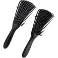 thumbnail image 4 of Cepillo desenredante para cabello natural - Desenredante para cabello afro 3a a 4c rizado ondulado - Uso húmedo o seco - Rizos fáciles de limpiar para niños y adultos afro ER, 4 of 5