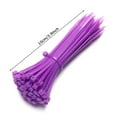 thumbnail image 3 of 3x100mm Durable Self-Locking Line Finishing Releasable Zip Cable Ties Bundled Nylon Wire PINK, 3 of 8