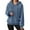 Blue, variant on Puliio Hoodies For Womens Solid Color Long Sleeve Drawstring Pullover Top Womens Winter Fall Casual Losse Trendy Loungewear Hoodless Sweatshirts
