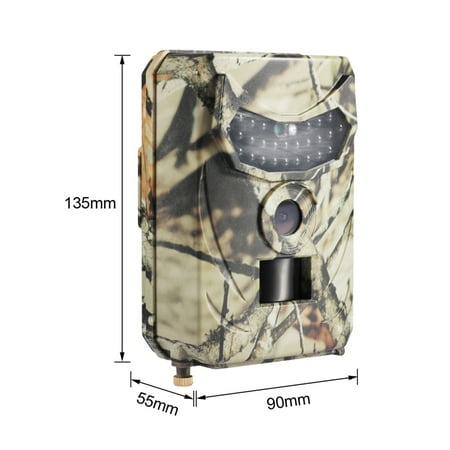 PR100 Series Trail Camera Infrared Night Vision HD 1080P 12MP Waterproof Tracking Camera Camcorder Wildlife Surveillance