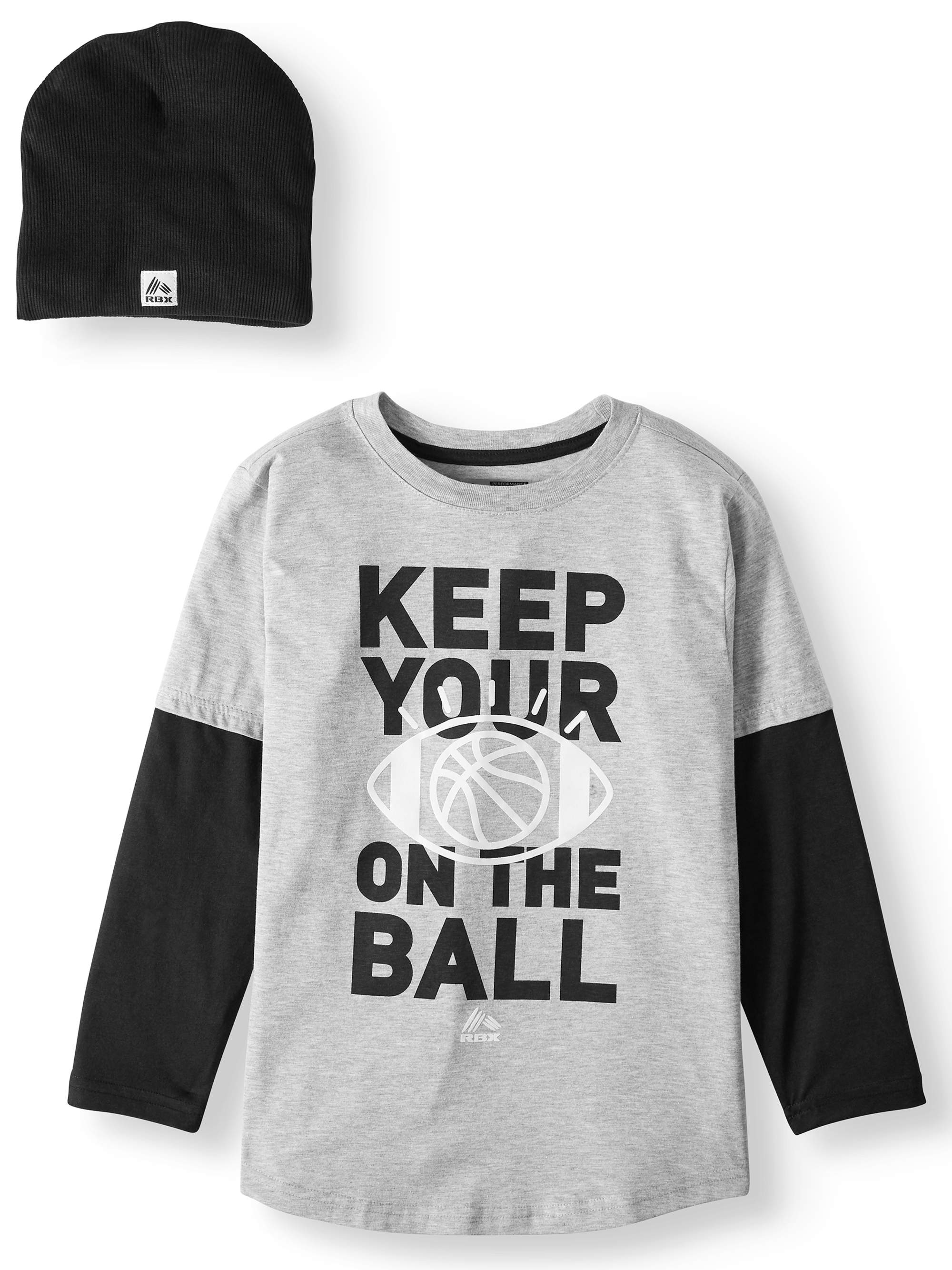 RBX 2-Piece Long Sleeve Graphic T-Shirt with Beanie (Little Boys & Big Boys) - image 1 of 3
