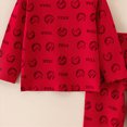 thumbnail image 4 of NOLDARES Kids Child Toddler Boy Pajamas Pj Set Long Sleeve Snug Fit Soft & Cozy & Loungewear Fall Winter Sleepwear 6-12 Months 12-24 Months 2t 3t 4t 5t 6t 7t 8t 9t Children,Red,4-5 Y, 4 of 4