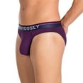 thumbnail image 2 of Men's Obviously A04 PrimeMan AnatoMAX Hipster Brief (Purple S), 2 of 3