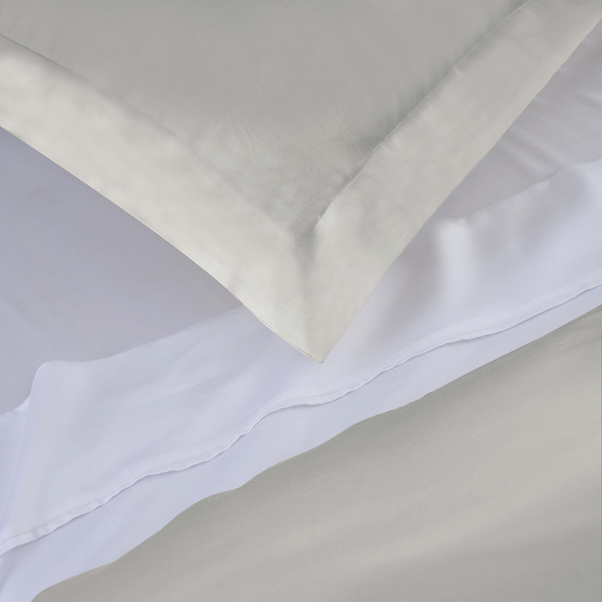 Superior Modal From Beechwood 400TC Grey Duvet Cover Set, Full/ Queen