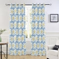 thumbnail image 6 of FREEAMG Little Daisy Blackout Curtains 84x52in,Theral Insulated Room Darkening Curtains Window Curtain Panels for BedRoom Bath Living Room, 1 Panel, 6 of 7