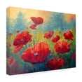thumbnail image 3 of Trademark Fine Art Marion Rose Field of Poppies Canvas Wall Art - 14x19, 3 of 5