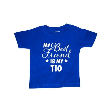 My Best Friend is My Tio with Hearts Baby T-Shirt