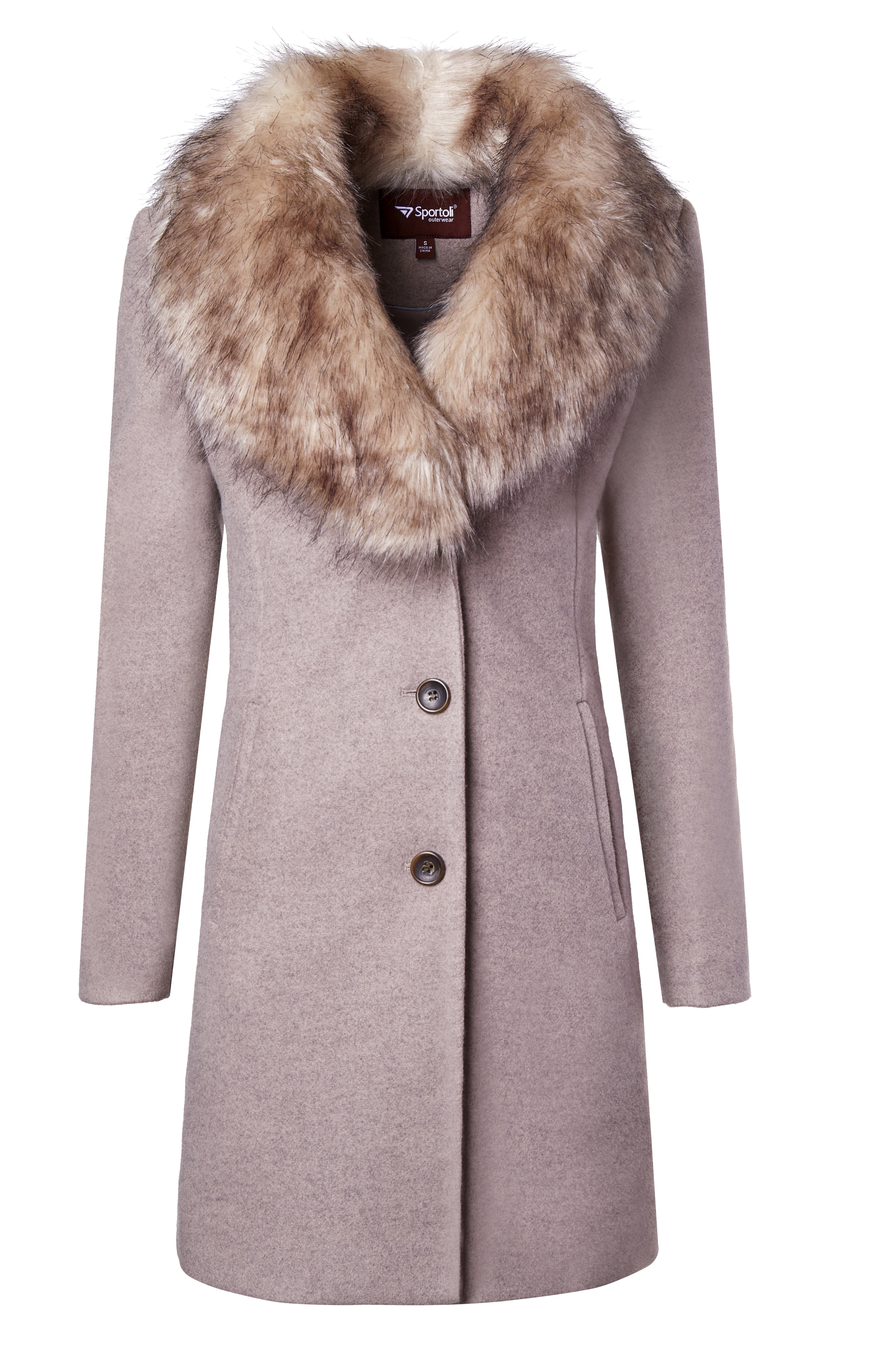 Taupe winter coat Clearance