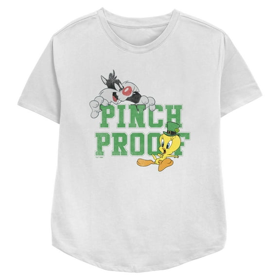 Women's Looney Tunes Tweety and Sylvester Pinch Proof Graphic T-Shirt