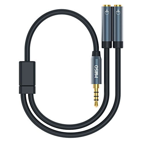 【2 Pack】Adaptateur casque Lightning vers jack 3,5 mm, certification MFI,  Séparateur de câble audio AUX Compatible avec iPhone 13/12/11/XS/XS Max/XR/