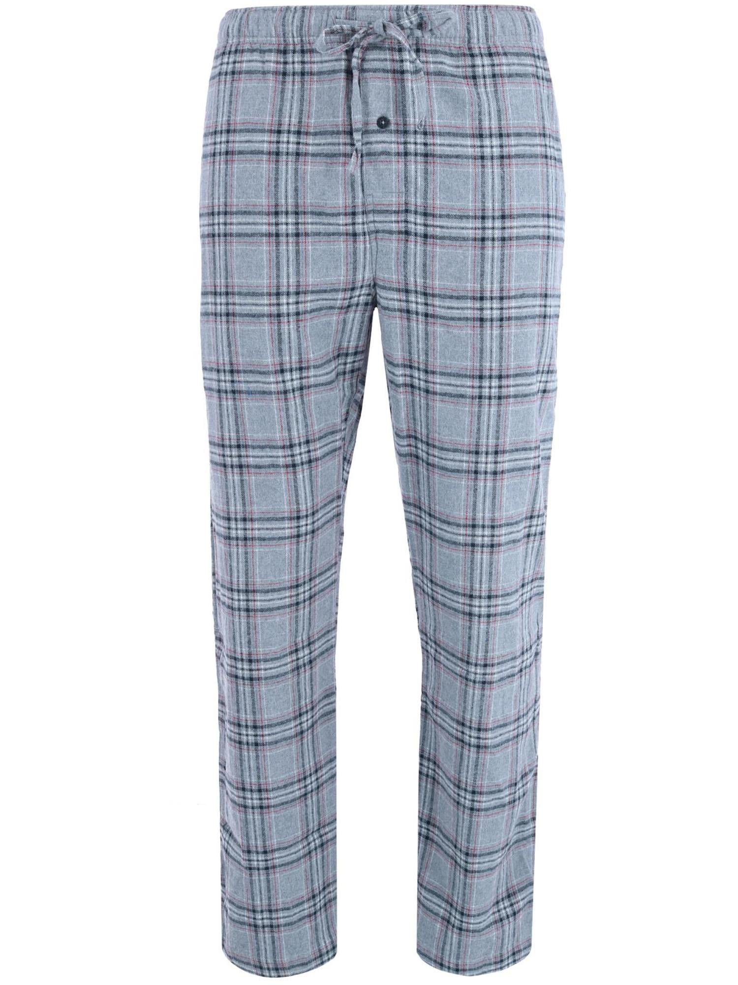 New Hanes Mens Big & Tall Cotton Long Sleeve Shirt and Flannel Pajama Pants 
