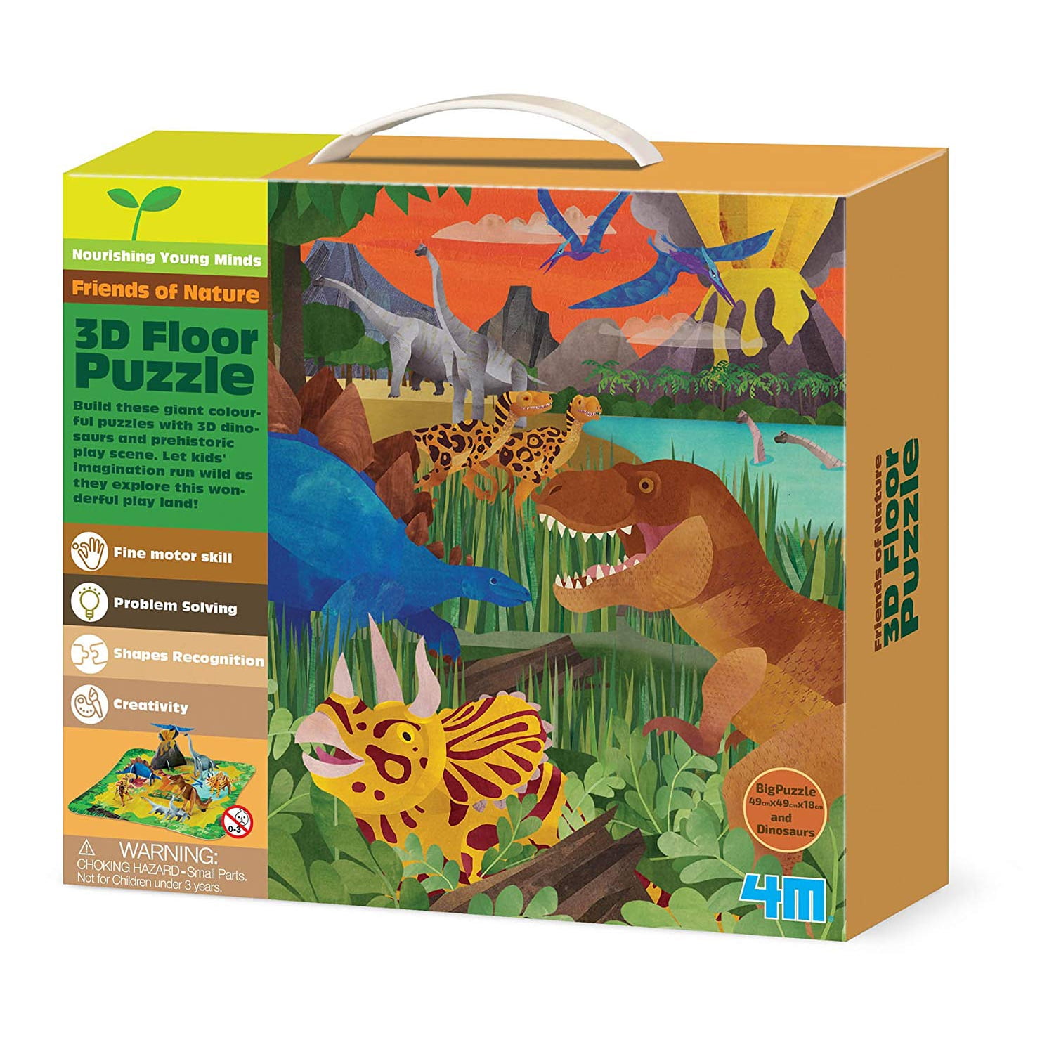 4M Friends of Nature 3D Dinosaur Floor Puzzle (54 Piece)