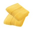 thumbnail image 1 of Toallas de mano JININQ, 700 g/m², 100% algodón, 40 x 75 cm, 2 piezas, color amarillo, 1 of 6