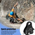 thumbnail image 6 of Safety Climbing Protective Ascender 220LB Climbing Protective Device Rope Grip Outdoor Climbing Rigging 8-13MM Rope,Black,1 x Climbing Rope Grab,Black, 6 of 9