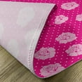 thumbnail image 5 of Ambesonne Hot Pink Place Mats Set of 4, Vintage Roses Love Dot, Standard Size, Hot Pink Pale Pink White, 5 of 6
