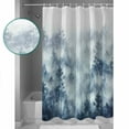 thumbnail image 3 of Small Stall Shower Curtain 48x72 Inch Narrow Half Size Forest Farmhouse Bath Curtains Bathroom Decor Vintage Nature Tree Scenery Watercolor Waterproof Fabric Shower Curtain Set with Hooks 48 Inch, 3 of 6