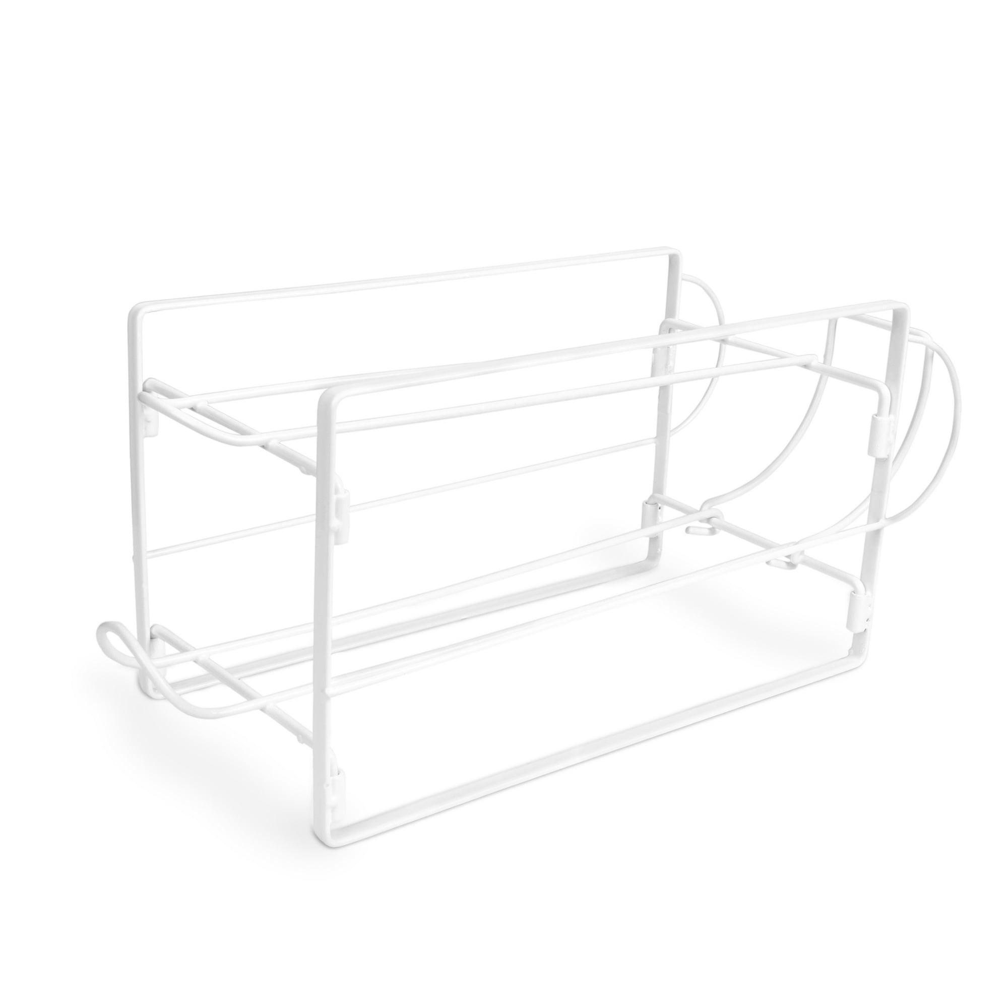 Mainstays 2-Tier Beverage Can Organizer Rack, White